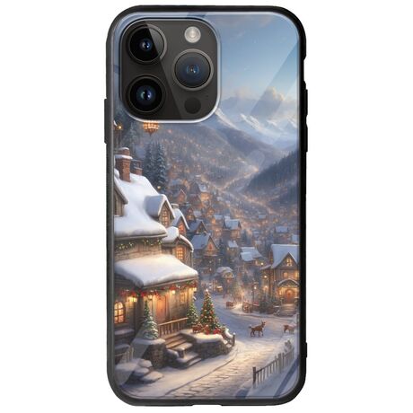 Cozy Christmas Village iPhone 15 Pro Max Groove TPU (Tempered Glass και TPU)
