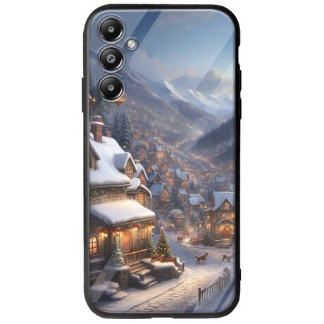 Cozy Christmas Village Samsung Galaxy A25 5G Groove TPU (Tempered Glass και TPU)