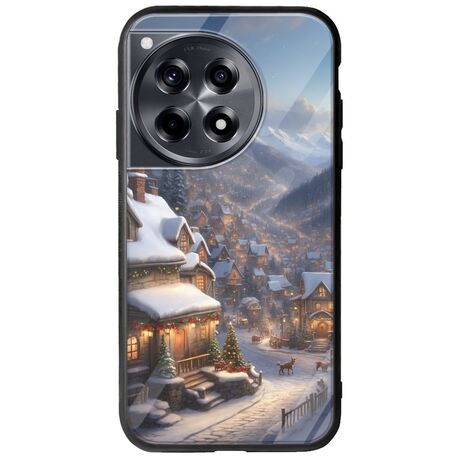 Cozy Christmas Village OnePlus 12 5G Groove TPU (Tempered Glass και TPU)