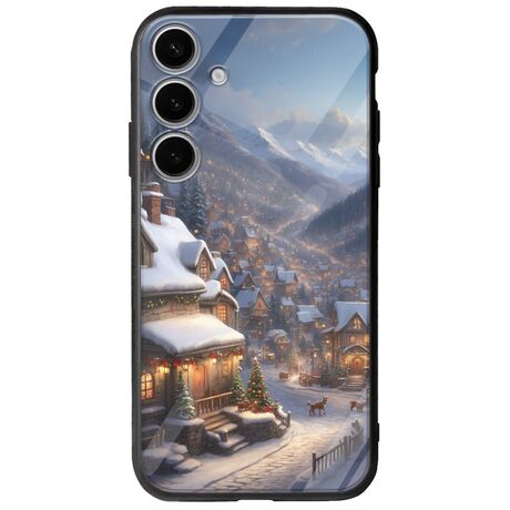 Cozy Christmas Village Samsung Galaxy A35 5G Groove TPU (Tempered Glass και TPU)