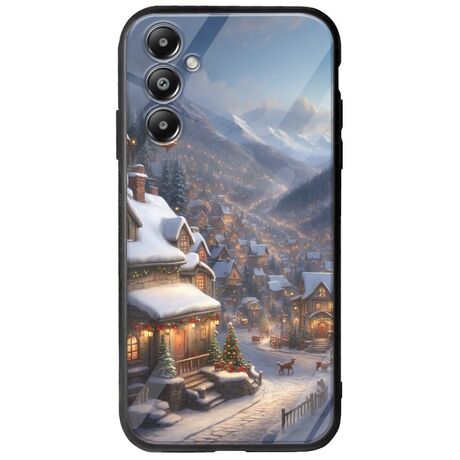 Cozy Christmas Village Samsung Galaxy A16 4G / 5G Groove TPU (Tempered Glass και TPU)