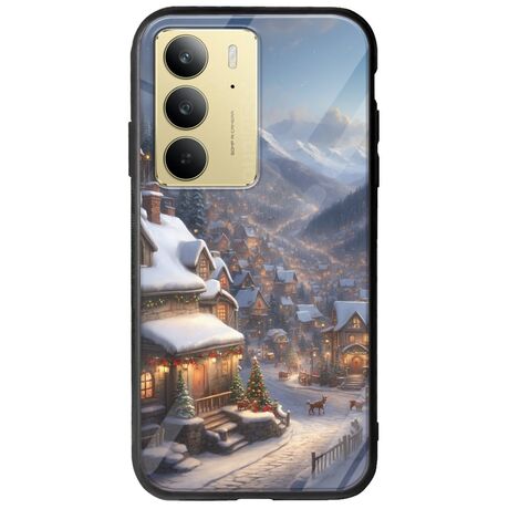Cozy Christmas Village Realme C75 4G Groove TPU (Tempered Glass και TPU)
