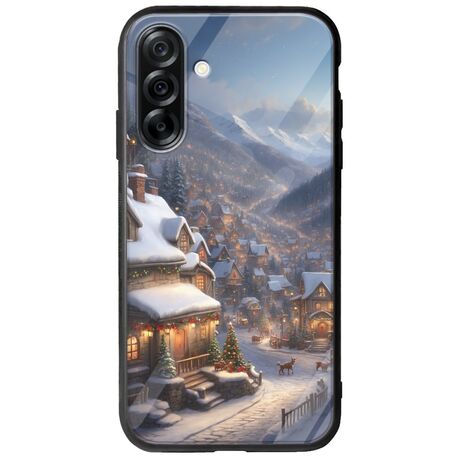 Cozy Christmas Village Samsung Galaxy A36 5G  Groove TPU (Tempered Glass και TPU)