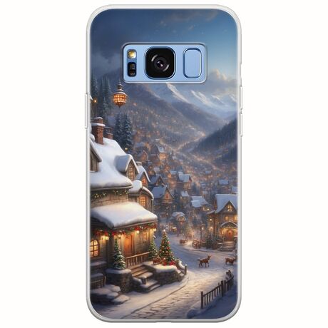 Cozy Christmas Village Samsung Galaxy S8 Plus Flexible TPU (Διάφανη Σιλικόνη)