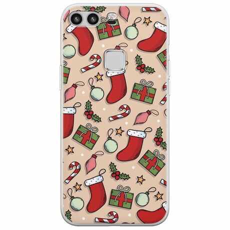 Cute Xmas Huawei P9 Lite Flexible TPU (Διάφανη Σιλικόνη)