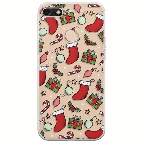 Cute Xmas Huawei P9 Lite Mini Flexible TPU (Διάφανη Σιλικόνη)