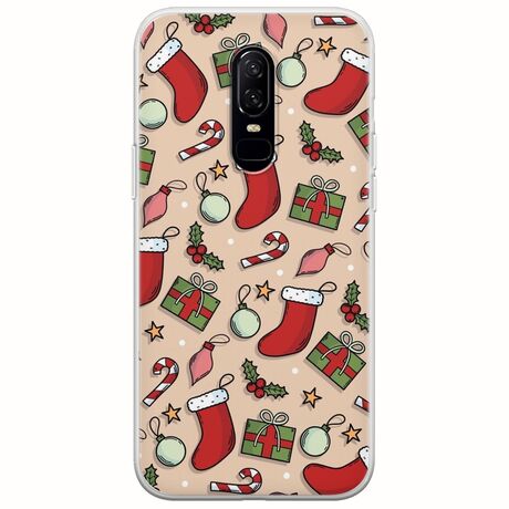 Cute Xmas OnePlus 6 Flexible TPU (Διάφανη Σιλικόνη)
