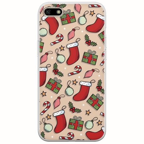 Cute Xmas Huawei Y5 2018 Flexible TPU (Διάφανη Σιλικόνη)