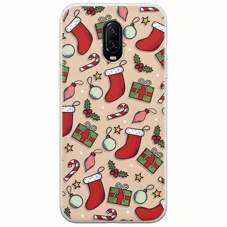 Cute Xmas OnePlus 6T Flexible TPU (Διάφανη Σιλικόνη)