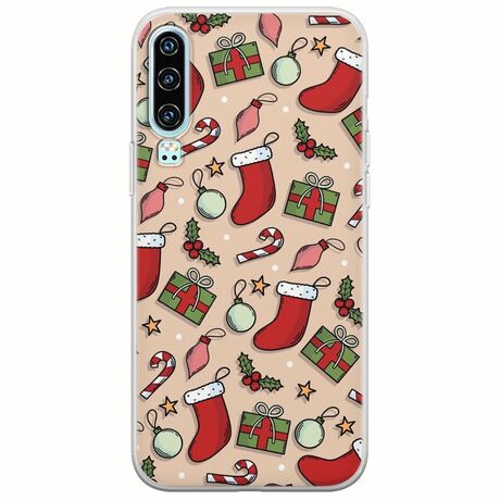 Cute Xmas Huawei P30 Flexible TPU (Διάφανη Σιλικόνη)