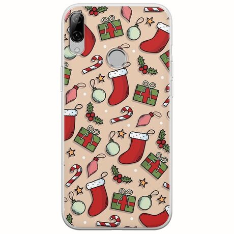 Cute Xmas Huawei Honor Play Flexible TPU (Διάφανη Σιλικόνη)