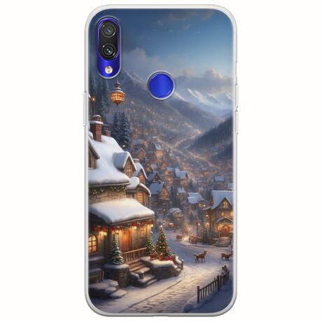 Cozy Christmas Village Xiaomi Redmi Note 7 Flexible TPU (Διάφανη Σιλικόνη)