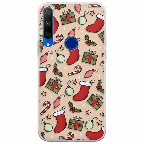 Cute Xmas Huawei Honor 9X Flexible TPU (Διάφανη Σιλικόνη)