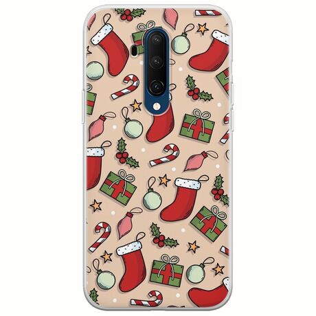 Cute Xmas OnePlus 7T Pro Flexible TPU (Διάφανη Σιλικόνη)