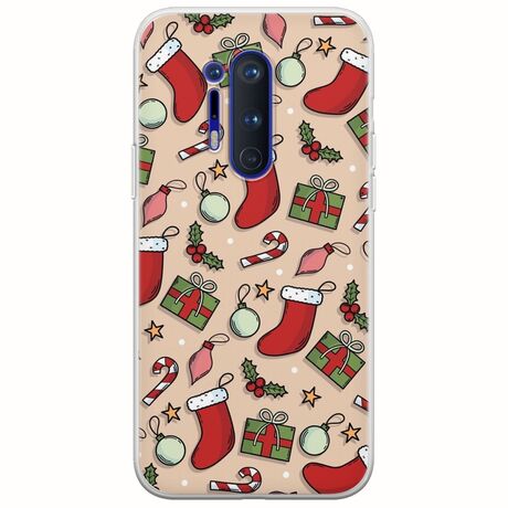 Cute Xmas OnePlus 8 Pro Flexible TPU (Διάφανη Σιλικόνη)
