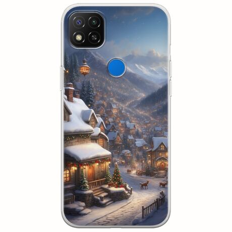 Cozy Christmas Village Xiaomi Redmi 9C Flexible TPU (Διάφανη Σιλικόνη)