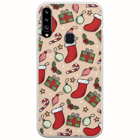 Cute Xmas Samsung Galaxy A20s Flexible TPU (Διάφανη Σιλικόνη)