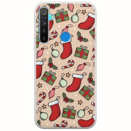 Cute Xmas Realme 5/5i/5s Flexible TPU (Διάφανη Σιλικόνη)