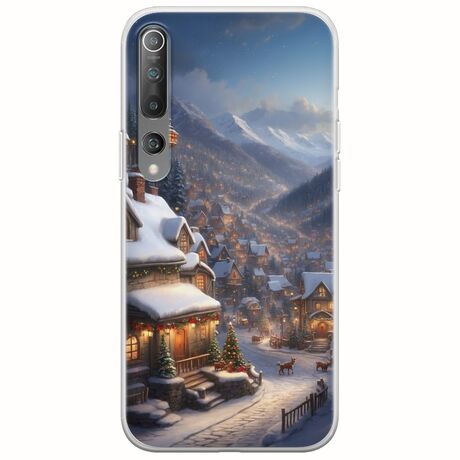 Cozy Christmas Village Xiaomi Mi 10  / Mi 10 Pro Flexible TPU (Διάφανη Σιλικόνη)