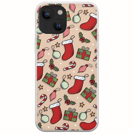 Cute Xmas iPhone 13  Flexible TPU (Διάφανη Σιλικόνη)