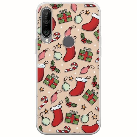Cute Xmas Huawei Y6p Flexible TPU (Διάφανη Σιλικόνη)