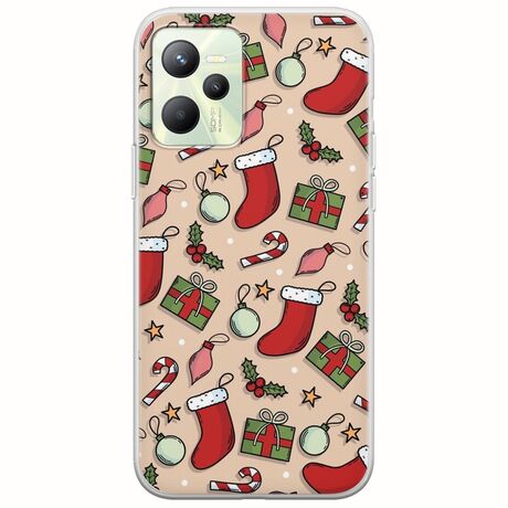 Cute Xmas Realme C35 Flexible TPU (Διάφανη Σιλικόνη)