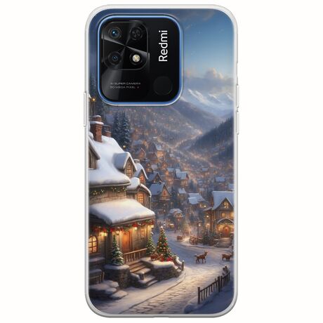Cozy Christmas Village Xiaomi Redmi 10C Flexible TPU (Διάφανη Σιλικόνη)