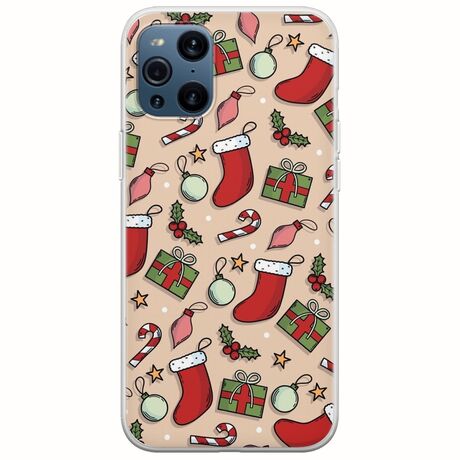 Cute Xmas Oppo Find X3 Pro 5G Flexible TPU (Διάφανη Σιλικόνη)