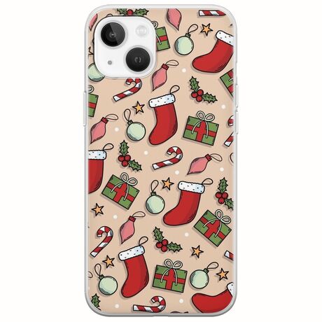 Cute Xmas iPhone 14 Flexible TPU (Διάφανη Σιλικόνη)