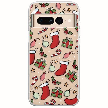 Cute Xmas Google Pixel 7 Pro 5G Flexible TPU (Διάφανη Σιλικόνη)