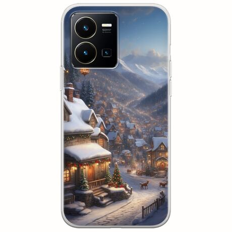 Cozy Christmas Village Vivo Y35 Flexible TPU (Διάφανη Σιλικόνη)