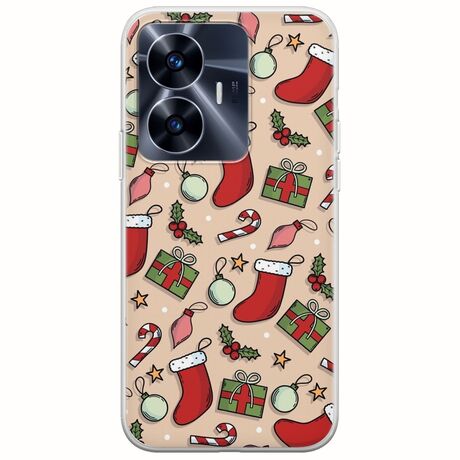 Cute Xmas Realme C55 Flexible TPU (Διάφανη Σιλικόνη)