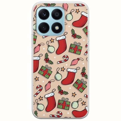 Cute Xmas Honor X8a Flexible TPU (Διάφανη Σιλικόνη)