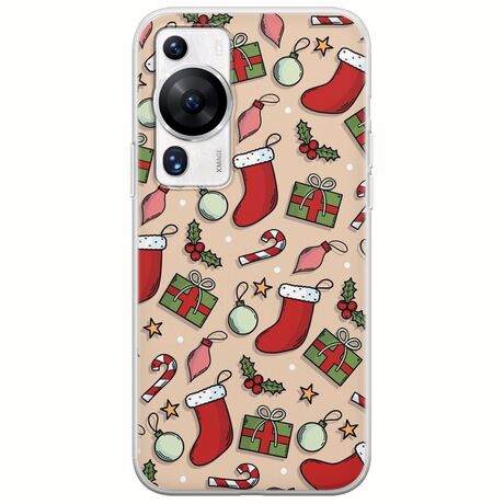 Cute Xmas Huawei P60 Flexible TPU (Διάφανη Σιλικόνη)