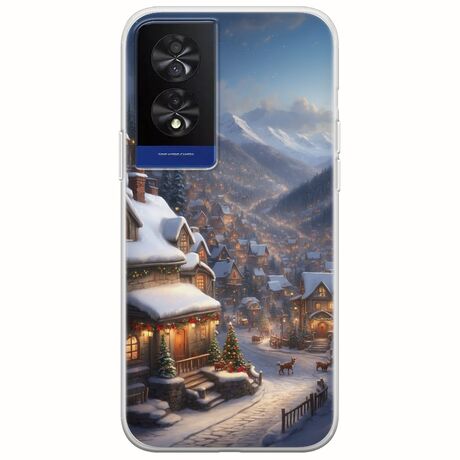 Cozy Christmas Village TCL 40 NXTPAPER 4G Flexible TPU (Διάφανη Σιλικόνη)