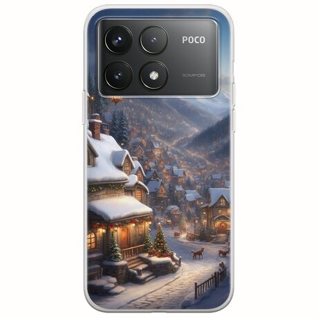Cozy Christmas Village Xiaomi Poco F6 Pro 5G Flexible TPU (Διάφανη Σιλικόνη)