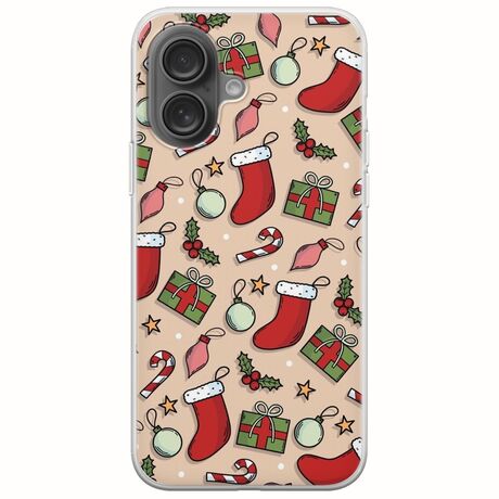 Cute Xmas iPhone 16 Plus Flexible TPU (Διάφανη Σιλικόνη)