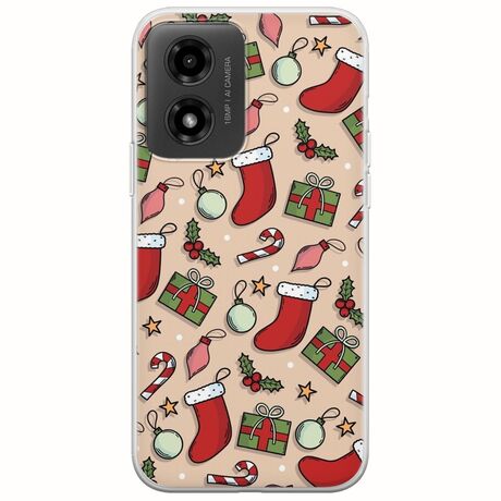 Cute Xmas Motorola Moto G04 Flexible TPU (Διάφανη Σιλικόνη)