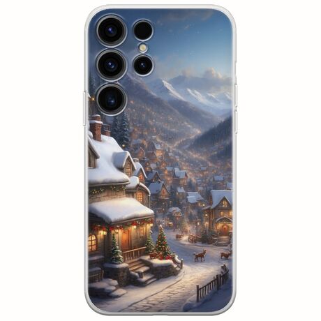 Cozy Christmas Village Samsung Galaxy S25 Ultra 5G Flexible TPU (Διάφανη Σιλικόνη)