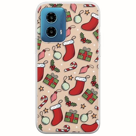 Cute Xmas Motorola Moto G34 5G Flexible TPU (Διάφανη Σιλικόνη)