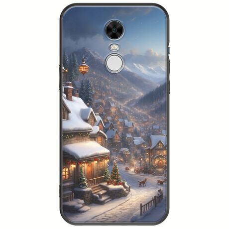 Cozy Christmas Village Xiaomi Redmi Note 4 / Note 4X Black TPU (Μαύρη Σιλικόνη)