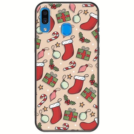 Cute Xmas Samsung Galaxy A20e Black TPU (Μαύρη Σιλικόνη)
