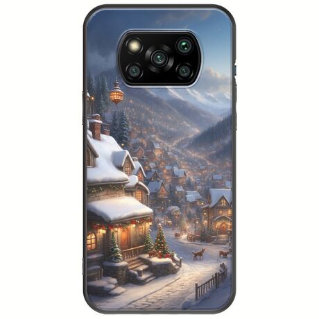 Cozy Christmas Village Xiaomi Poco X3 NFC / X3 Pro Black TPU (Μαύρη Σιλικόνη)