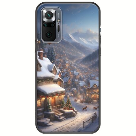 Cozy Christmas Village Xiaomi Redmi Note 10 Pro / 10 Pro Max Black TPU (Μαύρη Σιλικόνη)