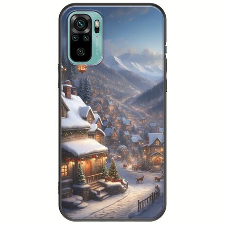Cozy Christmas Village Xiaomi Redmi Note 10 / 10s Black TPU (Μαύρη Σιλικόνη)