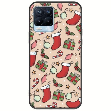 Cute Xmas Realme 8 / 8 Pro Black TPU (Μαύρη Σιλικόνη)