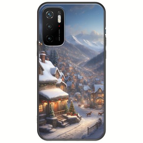 Cozy Christmas Village Xiaomi Poco M3 Pro 5G Black TPU (Μαύρη Σιλικόνη)