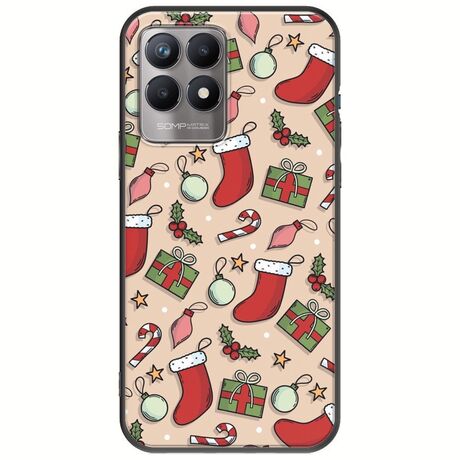 Cute Xmas Realme 8i Black TPU (Μαύρη Σιλικόνη)