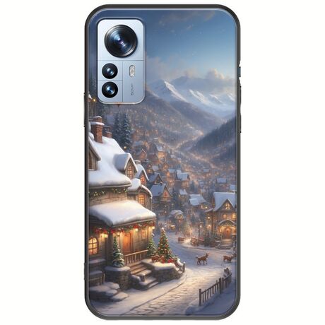 Cozy Christmas Village Xiaomi 12 Pro Black TPU (Μαύρη Σιλικόνη)