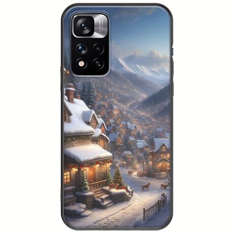 Cozy Christmas Village Xiaomi Redmi Note 11 Pro Plus 5G Black TPU (Μαύρη Σιλικόνη)